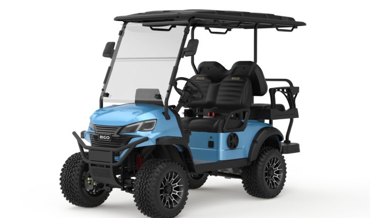 RIGO светло-голубой электрический гольф-кар L2+2 багги