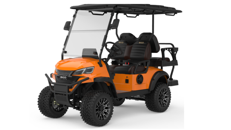 RIGO горчично-желтый электрический гольф-кар L2+2 багги