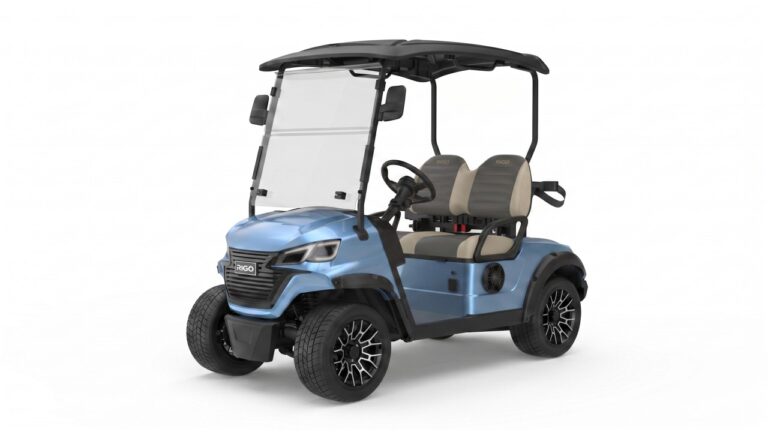 RIGO G2 Açık Mavi elektrikli golf arabası 2 kişilik buggy