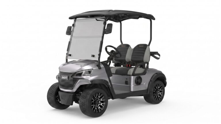 RIGO G2 Metalik Gri elektrikli golf arabası 2 kişilik buggy