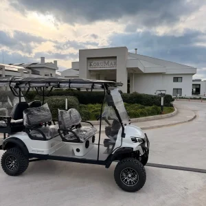 RIGO L4+2 White Elektrikli Golf Arabaları Sideways