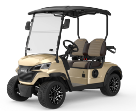 RIGO G2 Bej elektrikli golf arabası 2 kişilik buggy ön
