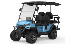RIGO açık mavi elektrikli L2+2 buggy golf arabası